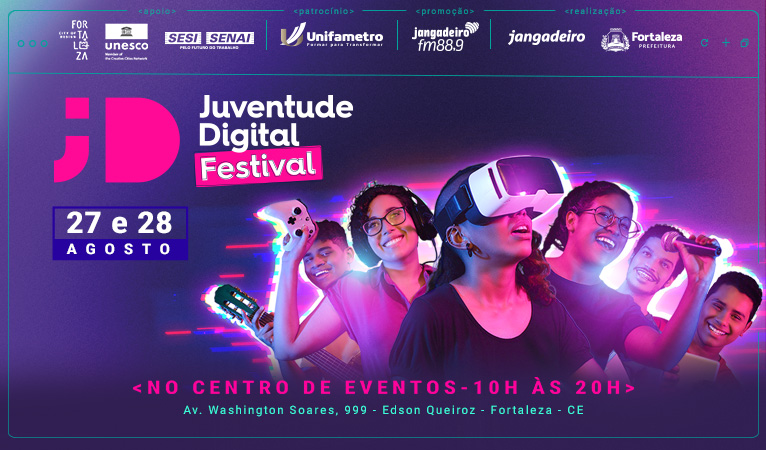 Prefeitura realiza Juventude Digital Festival neste fim de semana (27 e 28/08)