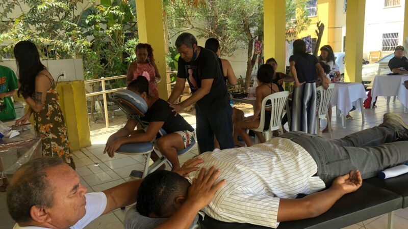 Famílias do residencial Santo Agostinho recebem ações do trabalho social