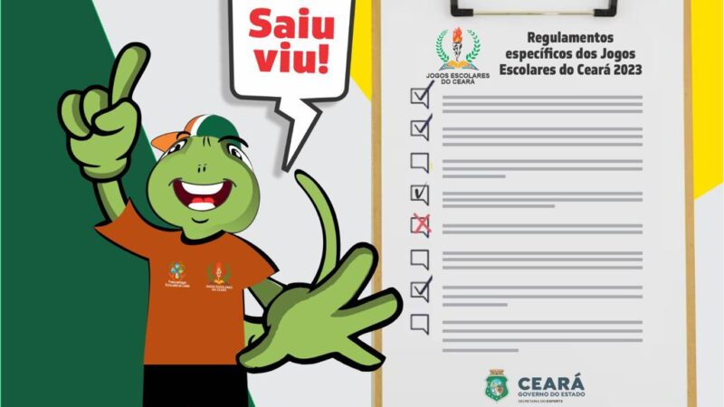 Sesporte divulga Regulamentos Específicos dos Jogos Escolares do Ceará de 2023