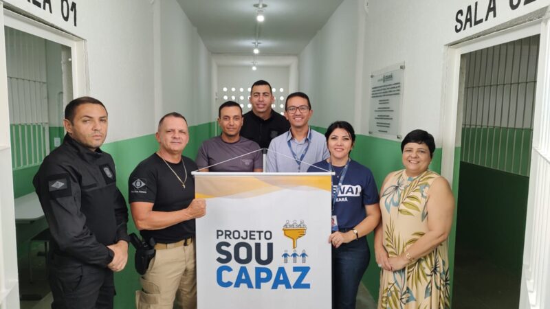 Unidade prisional inaugura quatro novas salas de aula construídas por internos capacitados pelo Senai