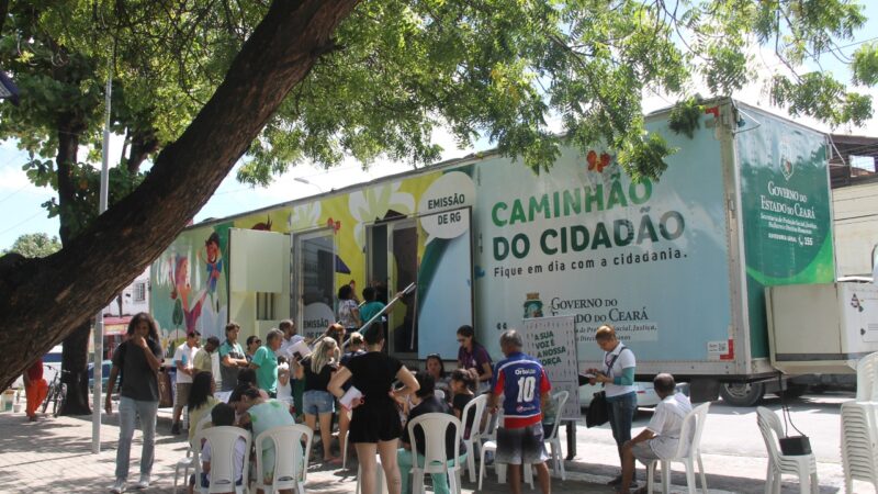 Caminhão do Cidadão realiza circuito de cidadania em Fortaleza e no Interior