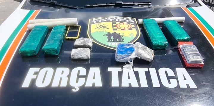 Polícia Militar captura suspeito e apreende quase 3 kg de drogas em Sobral