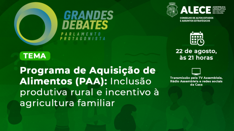 Programa de Aquisição de Alimentos é tema do Grandes Debates que vai ao ar nesta terça