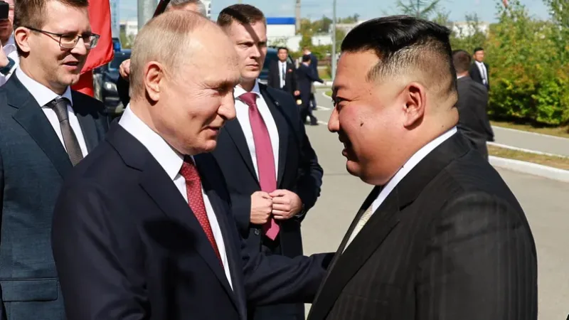 Ao lado de Putin, Kim promete apoio à ‘luta sagrada’ da Rússia contra a Ucrânia