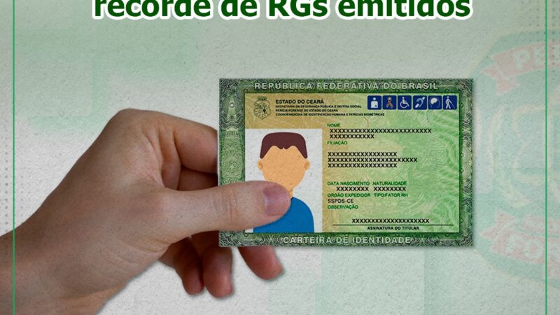 Pefoce celebra o centenário da identificação civil com número recorde de RGs emitidos