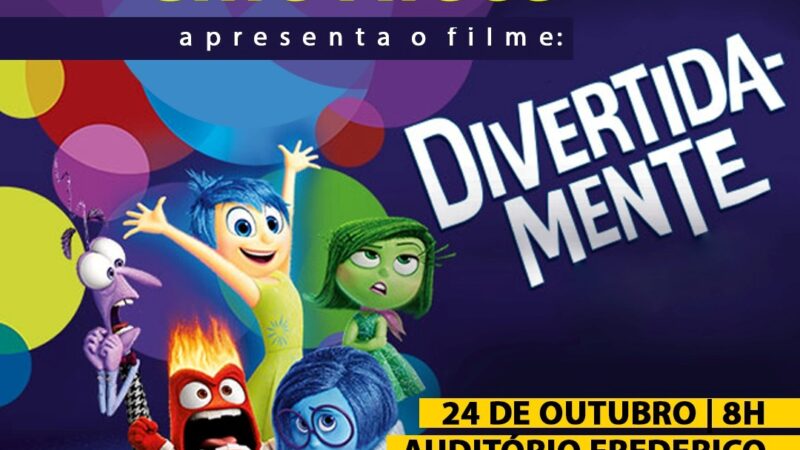 Cine Alece exibe filme ‘Divertida Mente’ nesta terça-feira