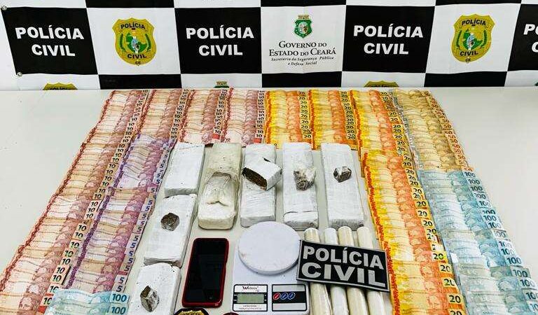 Trio suspeito de envolvimento com tráfico de drogas é preso em flagrante pela PCCE em Sobral