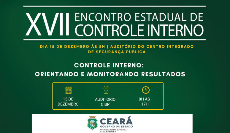 CGE abre inscrições para o XVII Encontro Estadual de Controle Interno