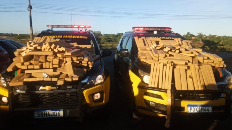 PMCE apreende 355 tabletes de maconha em veículo na CE-350 em Cascavel