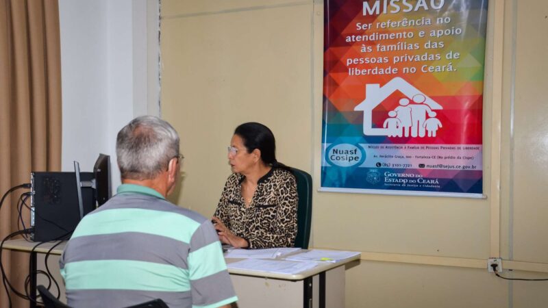 Núcleo oferece serviço jurídico e social para familiares de internos do sistema penitenciário