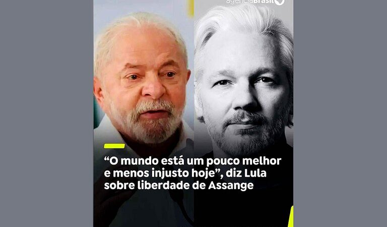 Lula comemora Julian Assange livre: vitória da luta pela liberdade de imprensa