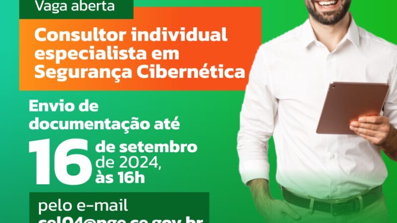 Seplag seleciona consultor individual especialista em Segurança Cibernética