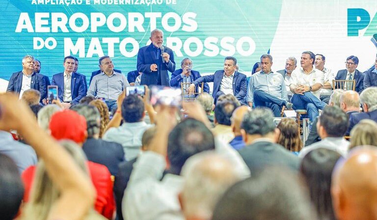 Lula entrega obras de ampliação de aeroportos em Mato Grosso: “O Brasil é grande”