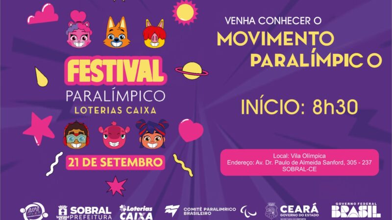 Sesporte e CPB realizam a 6ª edição do Festival Paralímpico, em Sobral