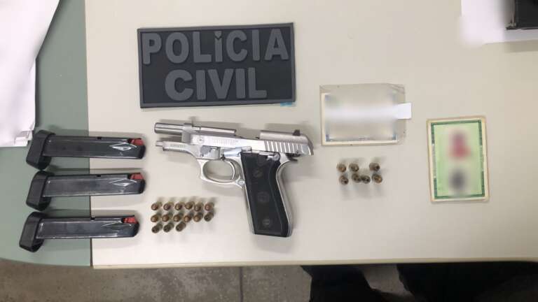 Polícia Civil realiza captura e apreende arma, munições e carregadores em Banabuiú