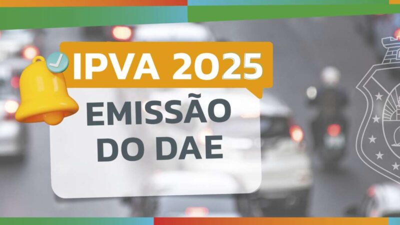 IPVA 2025: boleto para pagamento pode ser emitido a partir desta quinta-feira (2)