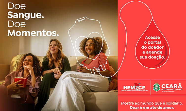 Hemoce inicia campanha de incentivo à doação de sangue visando estoque para Semana Santa