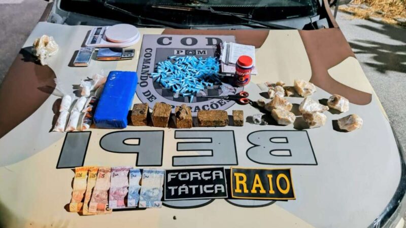 Polícia Militar prende suspeito e apreende drogas em Nova Russas