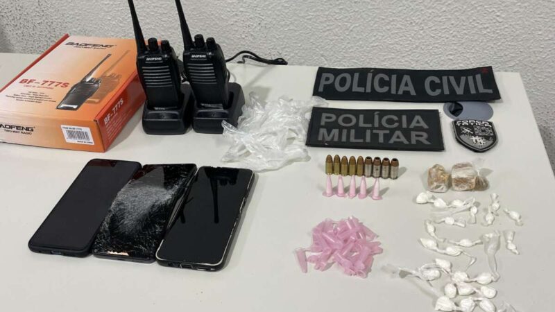 Em ação conjunta, chefe de grupo criminoso é preso e laboratório de drogas é desarticulado em Caucaia