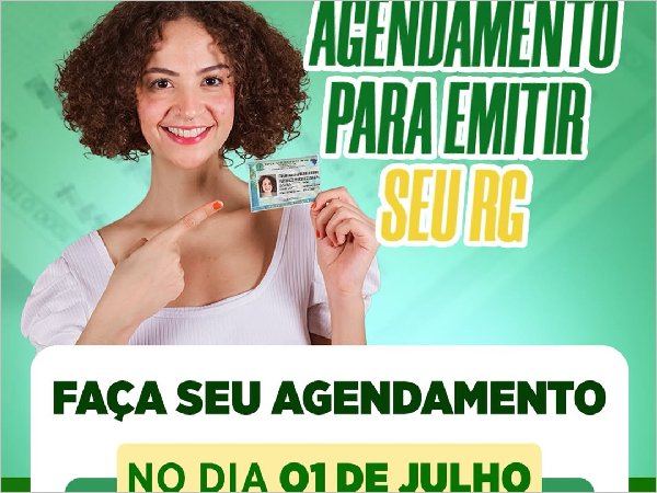 EMITA SEU RG: FAÇA SEU AGENDAMENTO!