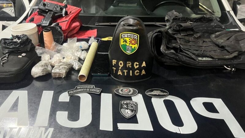 PMCE prende suspeito e apreende drogas em Fortaleza