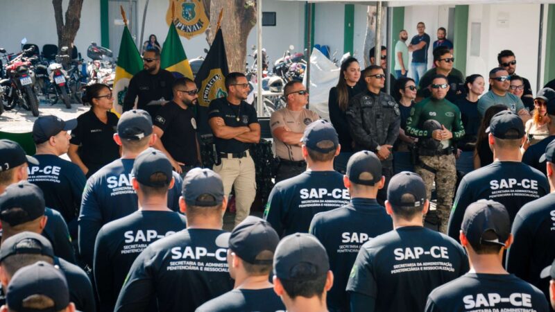 SAP conclui curso de formação da terceira turma que concorre ao cargo de policial penal do Ceará