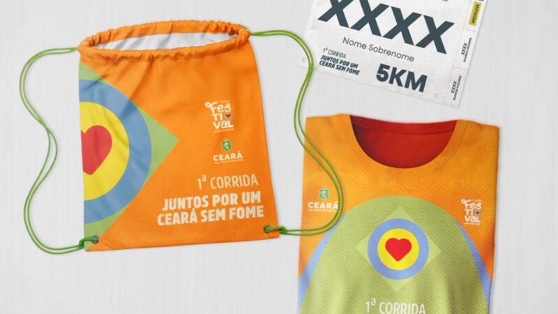Kits da 1ª Corrida “Juntos por um Ceará Sem Fome” começam a ser entregues nesta terça (14)