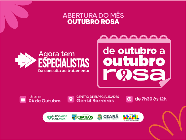 OUTUBRO ROSA EM CRATEÚS