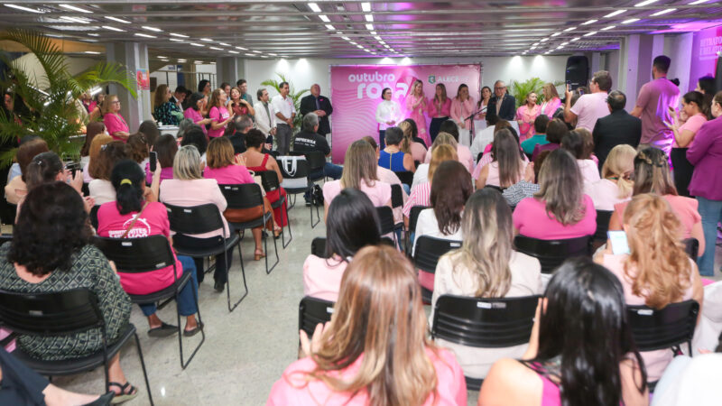 Campanha “Outubro Rosa: um ato de amor por sua vida” é lançada na Alece