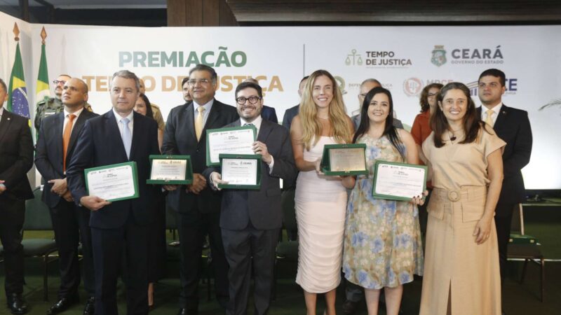 Governo do Ceará premia órgãos de segurança e justiça por desempenho no programa Tempo de Justiça