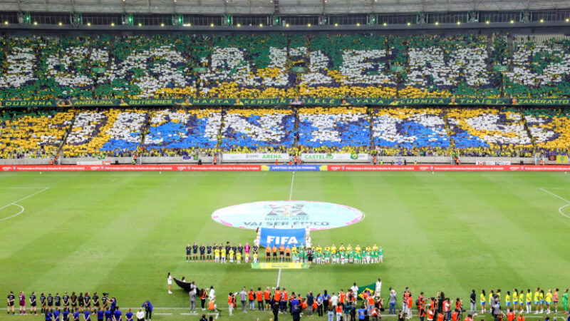 Com 55 mil torcedores, Brasil x EUA na Arena Castelão é maior público da história do futebol feminino no Nordeste