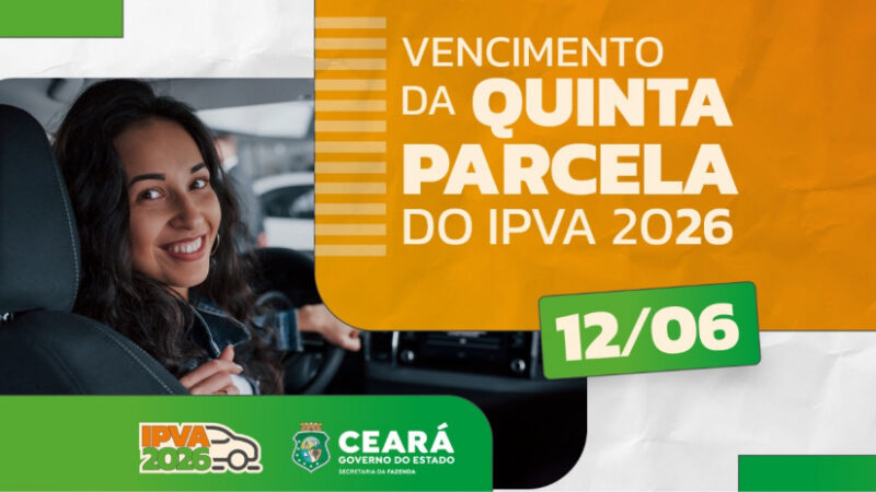 IPVA 2026: última parcela vence na sexta-feira (12)
