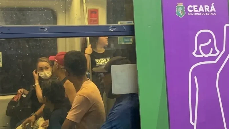 Mulheres elogiam vagões femininos do metrô de Fortaleza, mas homens ainda questionam medida
